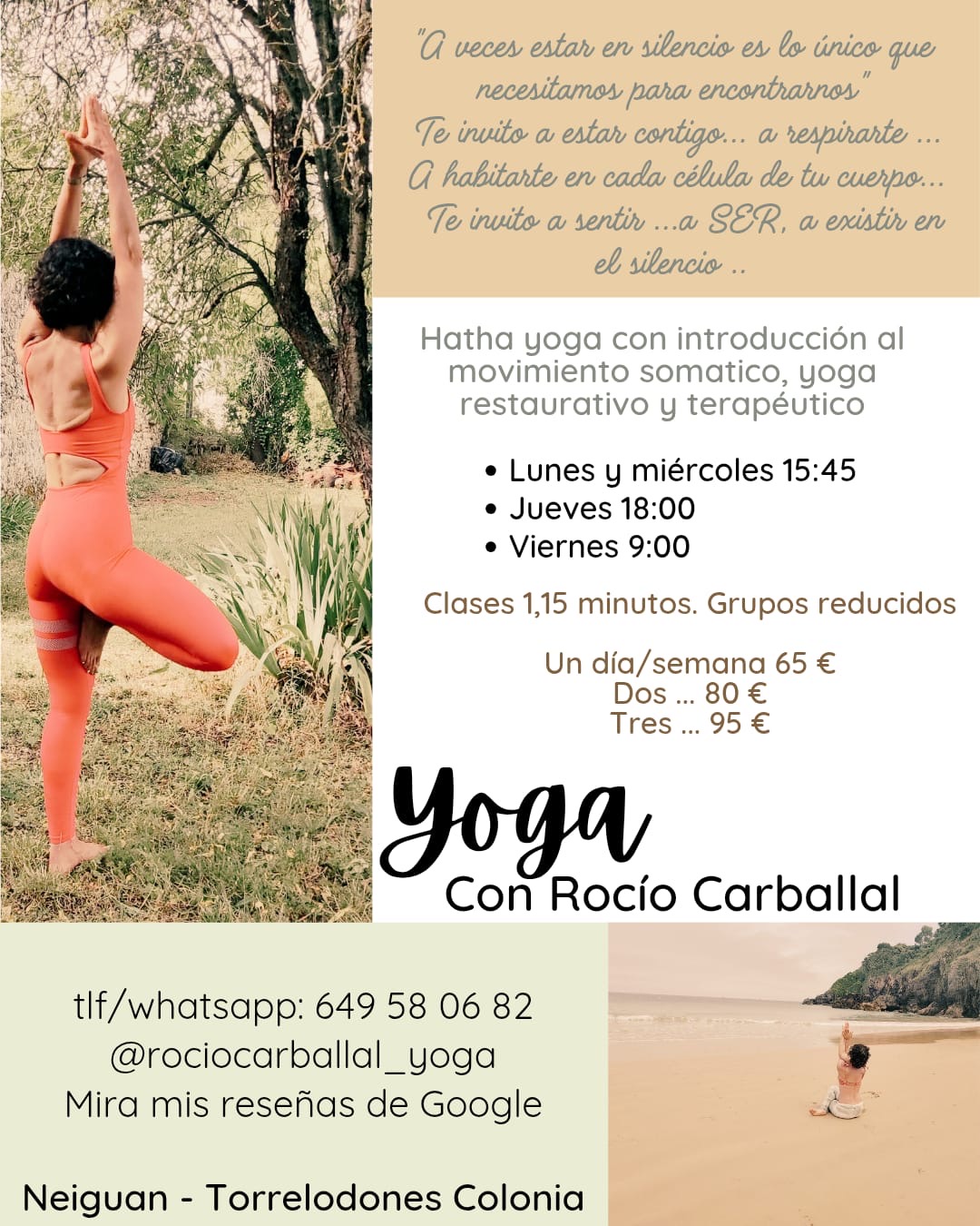 Práctica semanal de Yoga